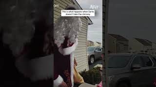 This is what happens when Santa doesn't take the chimney