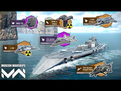 Best Two Strike fighter BUILD on USS Nemesis  / Modern Warships _ gameplay