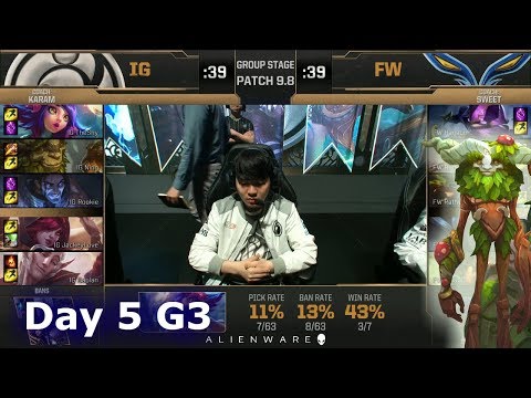 Invictus Gaming vs Flash Wolves | LoL MSI 2019 Group Stage Day 5 | IG vs FW