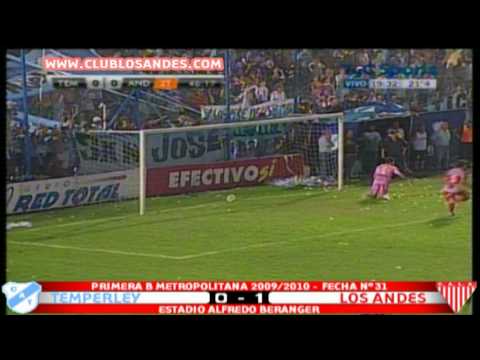 Fecha Nº30 - Primera B - Temperley 0 - LOS ANDES 1 12.03.10