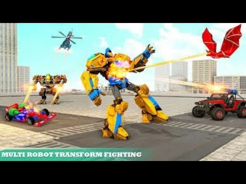 Multi Robot Car transform Bat | Bus Robot Game | Chari Games