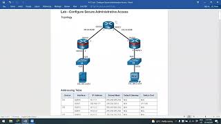 4.4.7 Lab – Configure Secure Administrative Access Answers(1)