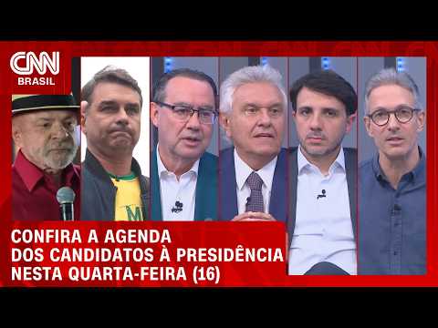 Eleições 2026: Veja a agenda dos presidenciáveis nesta quarta-feira (16) | LIVE CNN