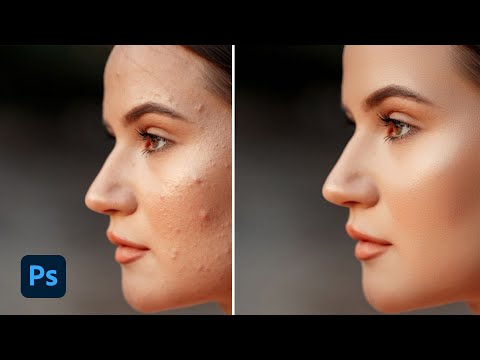 High-End skin retouch in 1 minute on photoshop | Photoshop tutorial