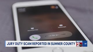 Jury duty scam reported in Sumner County