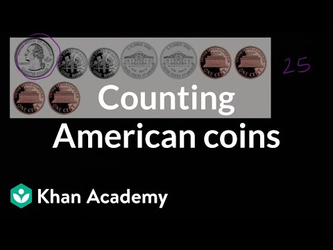 Counting American coins (video) | Money | Khan Academy