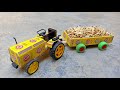 How To Make A Tractor At Home From Matchbox Diy Matchbox Tractor Trolley Mini Tractor Toy