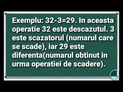 Care este Descazutul , scazatorul | Exemple Exercitii Matematica