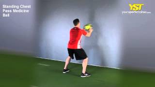 Standing Chest Pass Medicine Ball exercise video thumbnail