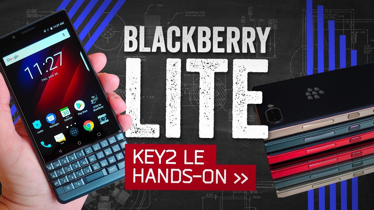 BlackBerry KEY2 LE Hands-On: Less For Less - YouTube