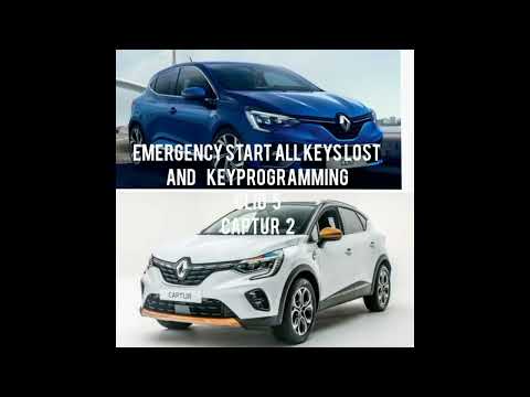 clio 5 and captur 2 key programming all keys lost emergency start key learning device