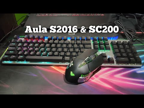 AULA S2016 & SC 200 unboxing and first impression