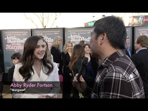 Abby Ryder Fortson Carpet Interview at Premiere of Are You There God? It's Me, Margaret
