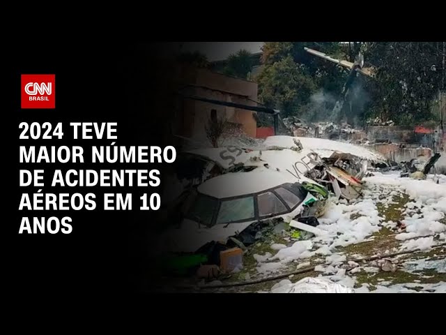 2024 teve maior número de acidentes aéreos em 10 anos | CNN ARENA