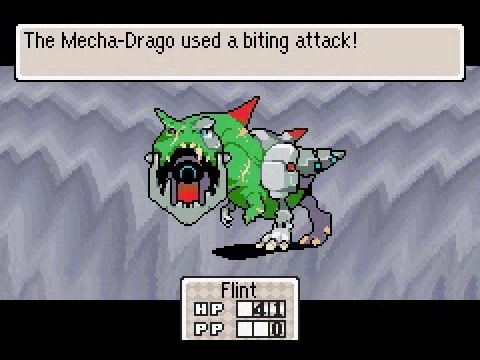 Mother 3 Mecha Drago fight in English