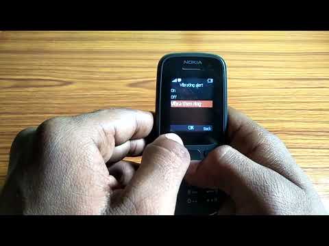 how to turn on off vibrate alert,vibrate alert on of kaise karen Nokia 105 plus keypad phone