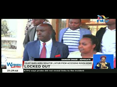 Court bars Meru senator Linturi from accessing Runda home