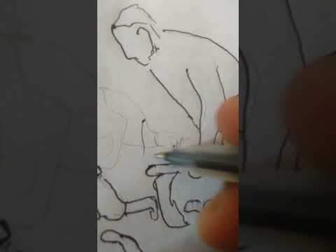 ##art with gururaj 🎨🎨####doodling a day of Ankit Baiyanpuria ##.