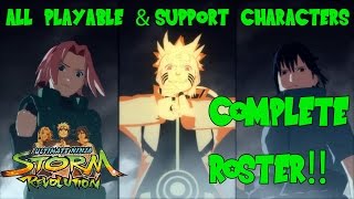 Naruto Ultimate Ninja Storm Revolution: All Playable & Support Characters Roster (How to Unlock)