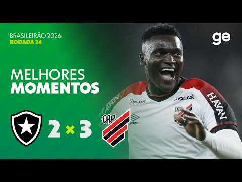 Gols e melhores lances de Botafogo x Athletico Paranaense