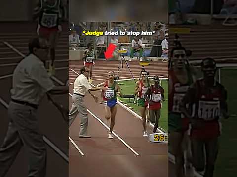 The most controversial Olympic race EVER?😳 #trackandfield #running #olympics #cheating #sports