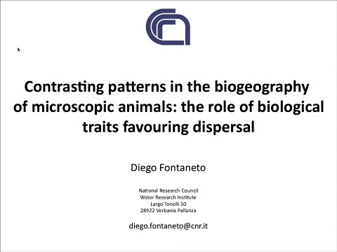 BD-Seminar 2021/09/29: Contrasting patterns in the biogeography of microscopic animals