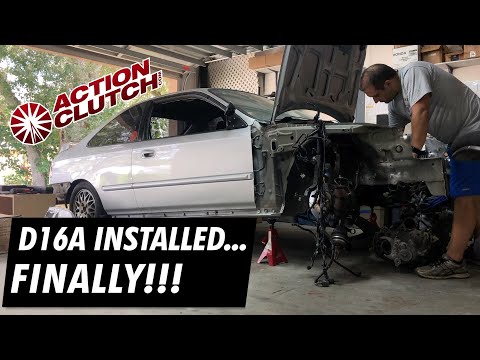 D16A gets installed in Project Civic EK!