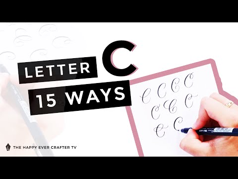 15 Ways To Write The Letter "C" in Brush Calligraphy