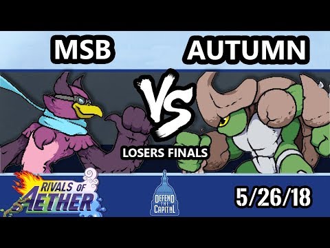 DTC 1 RoA - SNT | autumn (Wrastor) Vs. MSB (Kragg) - Rivals of Aether Losers Finals