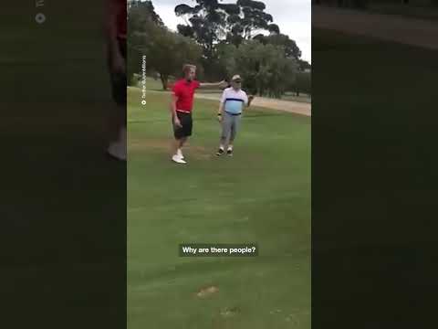 "I’ll f**king knock you out": Wild screaming match Australian golf course goes viral
