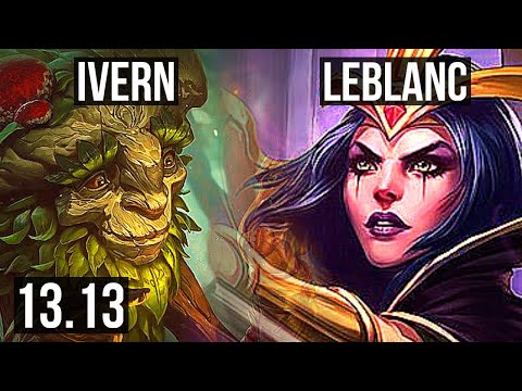 IVERN vs LEBLANC (MID) | 2100+ games, 2/1/8, 1.5M mastery | KR Master | 13.13