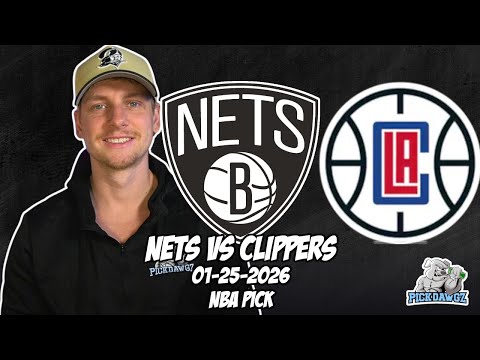 Brooklyn Nets vs Los Angeles Clippers 1/25/26 NBA Free Picks & Prediction | NBA Betting Tips