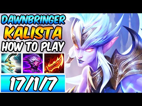 S+ DAWNBRINGER KALISTA HARD CARRY | HOW TO PLAY KALISTA ADC | Best Build & Runes | League of Legends