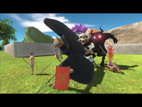 Escape From Hell Minotaur With Giant Axe - Escape From Monster - Animal Revolt Battle Simulator