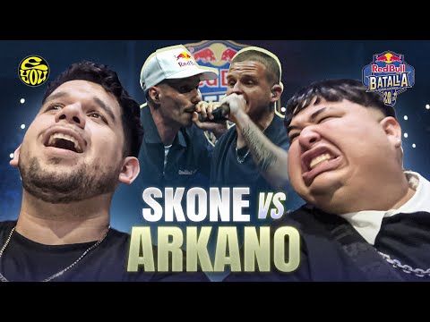 WE REACT FROM THE STAGE TO SKONE vs ARKANO! - Red Bull Batalla 20th Anniversary - EYOU TV