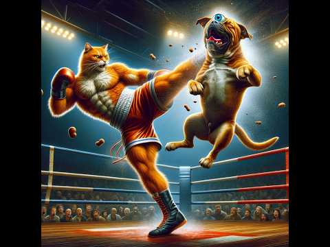 Meow Meow Fight for Daddy #cat #meow #funny #animals #funny #cute #unstoppable