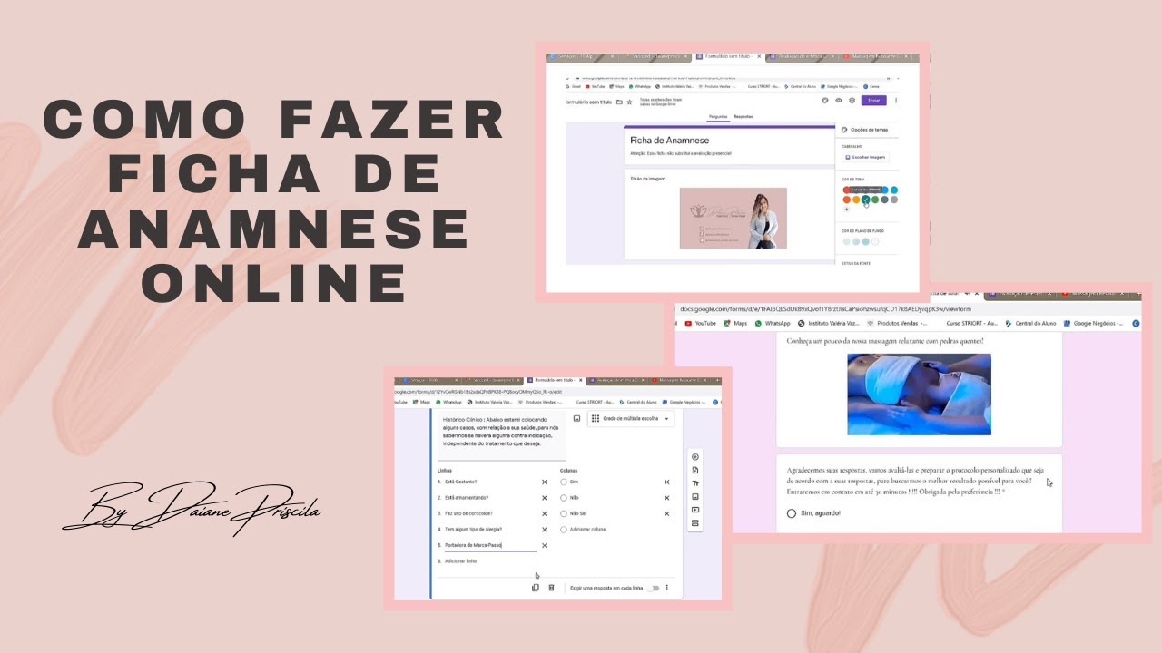 COMO FAZER FICHA DE ANAMNESE ONLINE