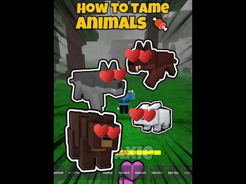 How to tame animals in 99 nights in the forest #roblox