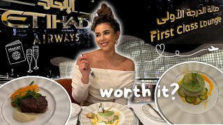 Etihad First Class Lounge Experience! New Airport!