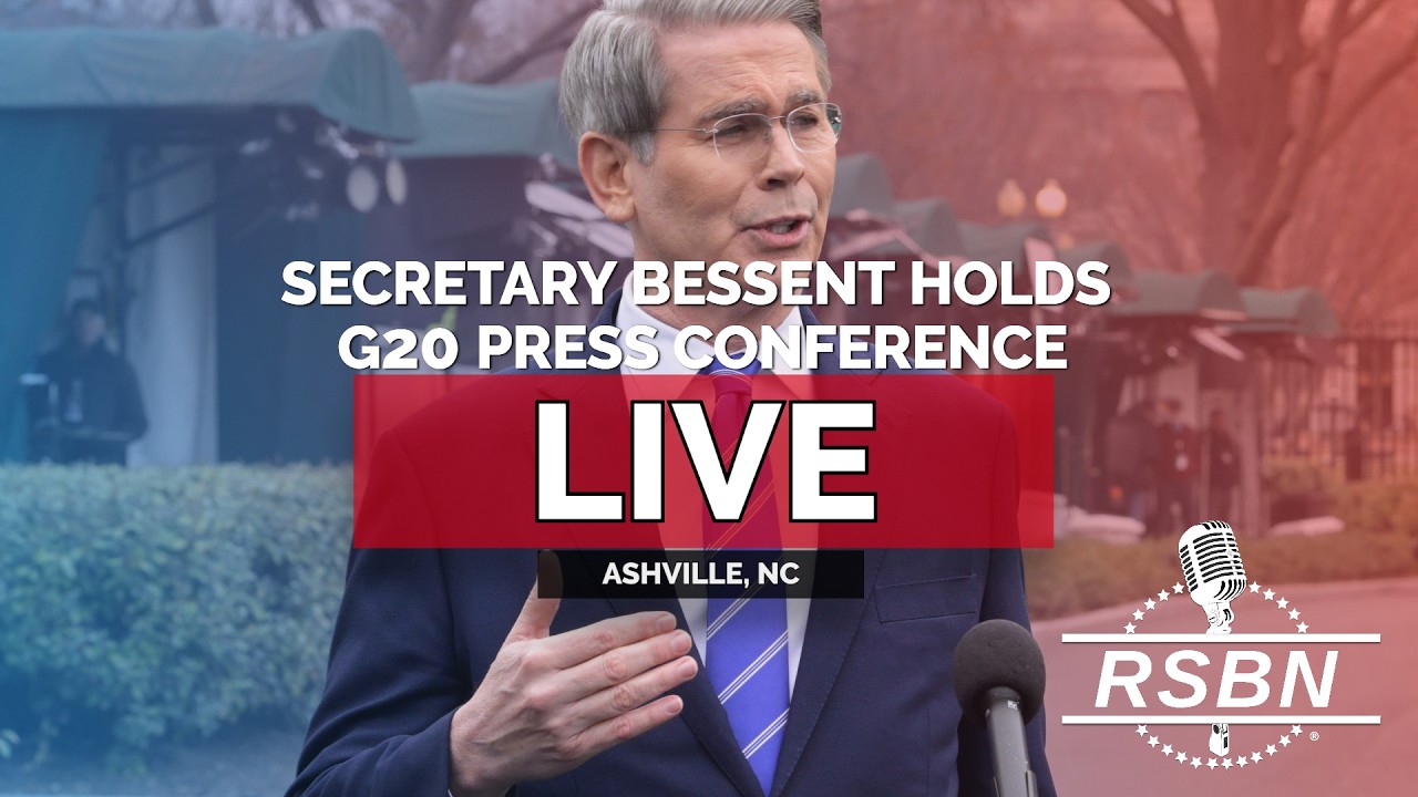 LIVE: Secretary Bessent Holds a G20 Press Conference in Ashville, NC - 09/01/26