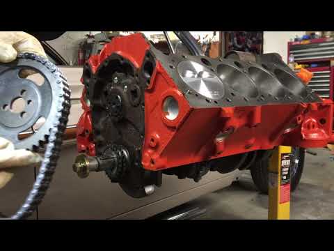 Timing Chain Cylinder Head Camshaft Install 327 sbc
