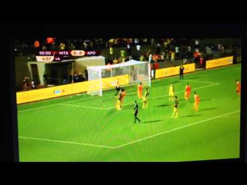 Urko Pardo Penalty Save against Maccabi Tel Aviv