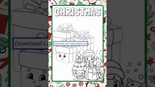 Christmas Fun with Big Shape Tracing Worksheets