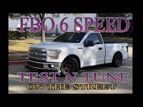 Quick test and tune session with a bolt on 6 speed F150 on the street