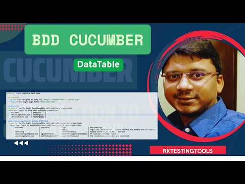 #7 BDD Cucumber DataTable- Selenium WebDriver Java | Maven