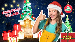 Silly Miss Lily visits a Christmas Village & Makes a Candy Cane Craft | Educational Video for Kids