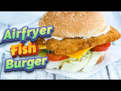 Easy Air Fryer Fish Burger #healthyeating #fakeaway