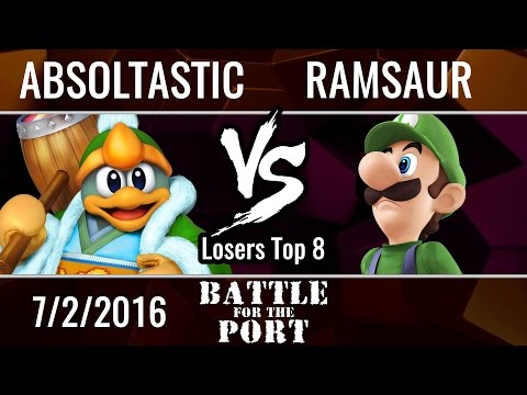 Absoltastic (King Dedede) vs. Ramsaur (Luigi)-- Losers Round 4-- Battle for the Port 5