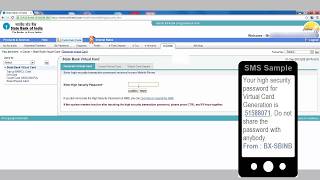 IN-How to create SBI Virtual Card