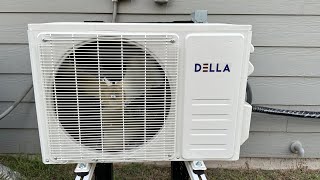 Della Minisplit Heatpump Garage Install DIY